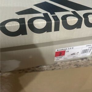 Adidas white kids size 2